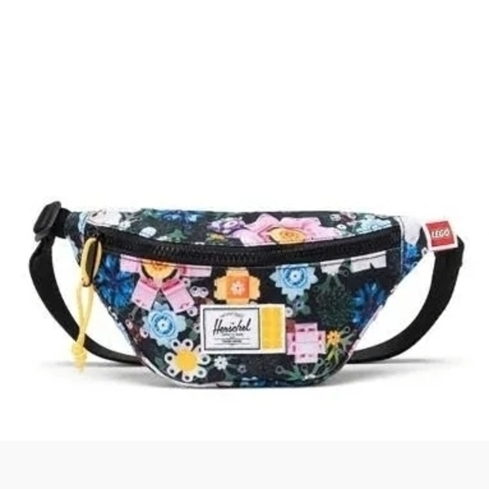 Lego Floral Waist Bag - Black, Blue, Pink
